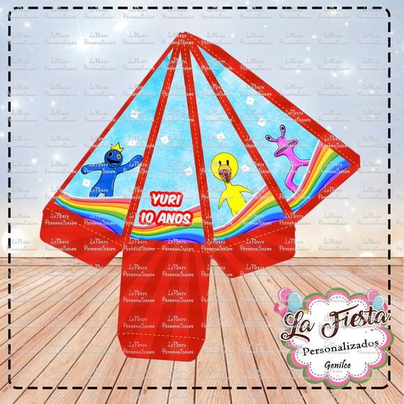 Caixa Piramide Rainbow Friends