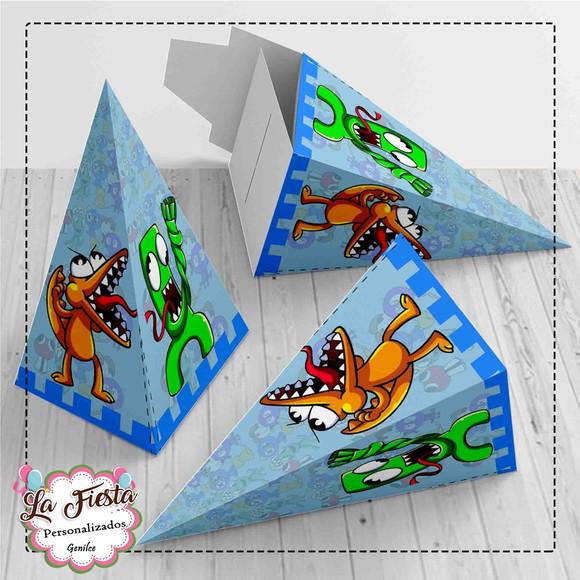 Caixa Piramide Rainbow Friends