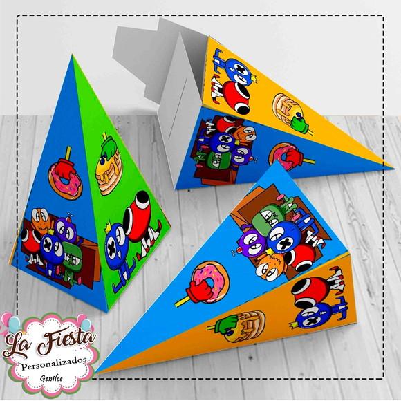 Caixa Piramide Rainbow Friends