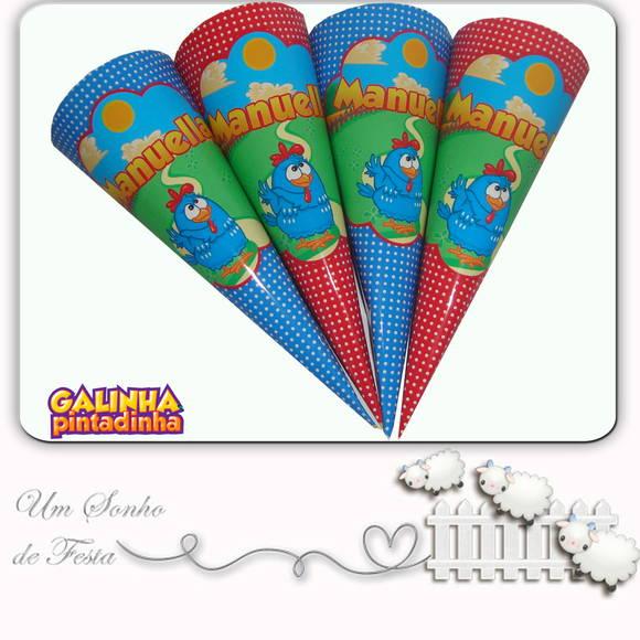 Cone Personalizado Galinha Pintadinha