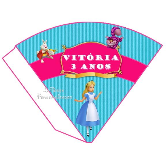 Cone Redondo Alice No Pais Das Maravilha