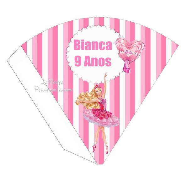 Cone Redondo Barbie Sapatilha Mágica