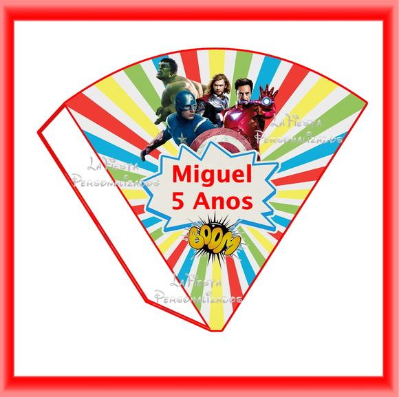 Cone Redondo Os Vingadores