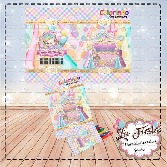 Revistinha de Colorir Circo Candy