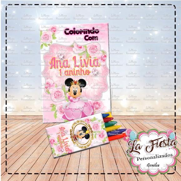 Revistinha de Colorir Minnie Realeza
