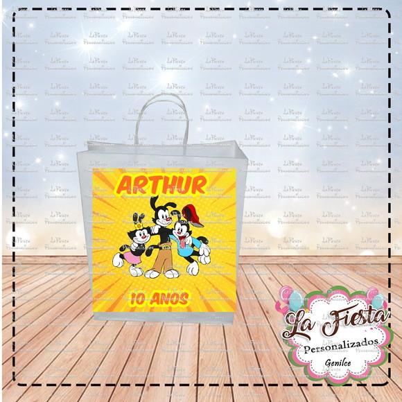 Rótulo Adesivo para Sacolinha Animaniacs