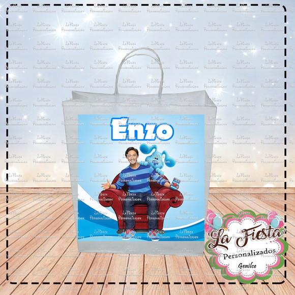 Rótulo Adesivo para Sacolinha As Pistas de Blue