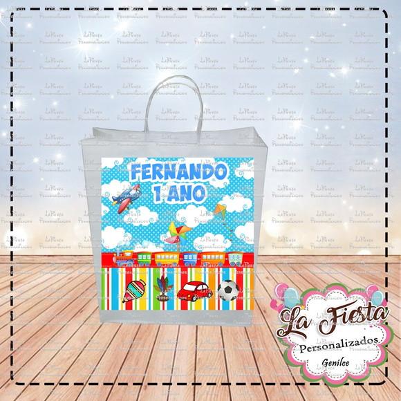 Rótulo Adesivo para Sacolinha Fábrica de Brinquedos