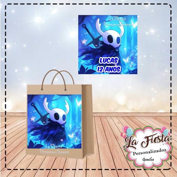 Rótulo Adesivo para Sacolinha Hollow Knight