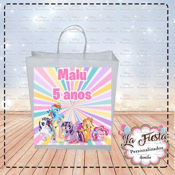 Rótulo Adesivo para Sacolinha My Little Pony