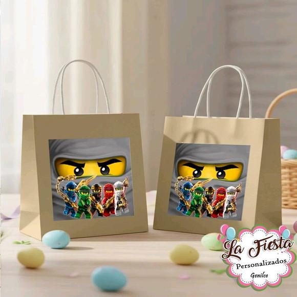 Rótulo Adesivo para Sacolinha Ninjago