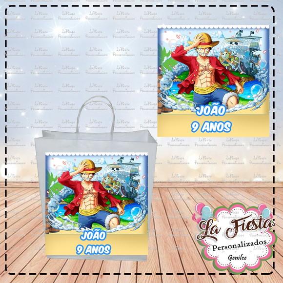 Rótulo Adesivo para Sacolinha One Piece