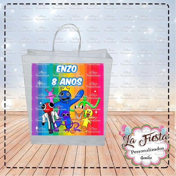 Rótulo Adesivo para Sacolinha Rainbow Friends