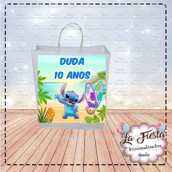 Rótulo Adesivo para Sacolinha Stitch