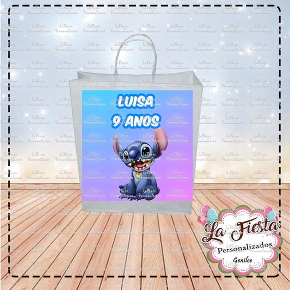 Rótulo Adesivo para Sacolinha Stitch