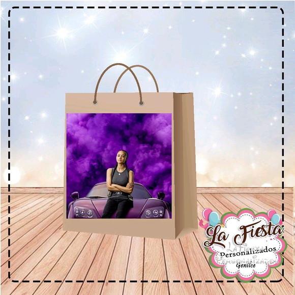 Rótulo Adesivo para Sacolinha Velozes e Furiosos