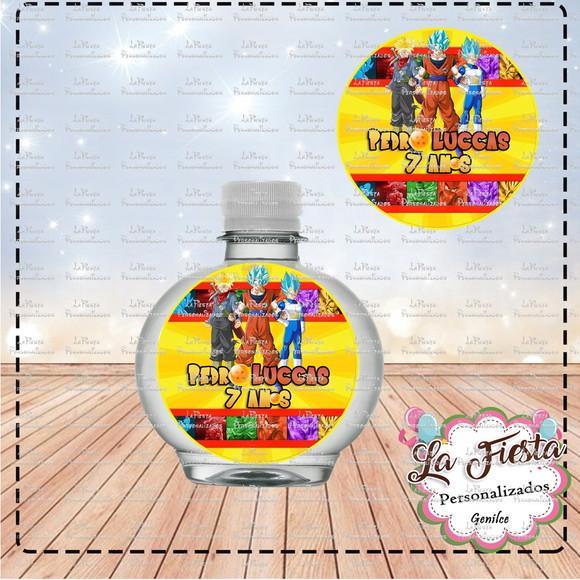 Rotulo Agua Redonda Dragon Ball