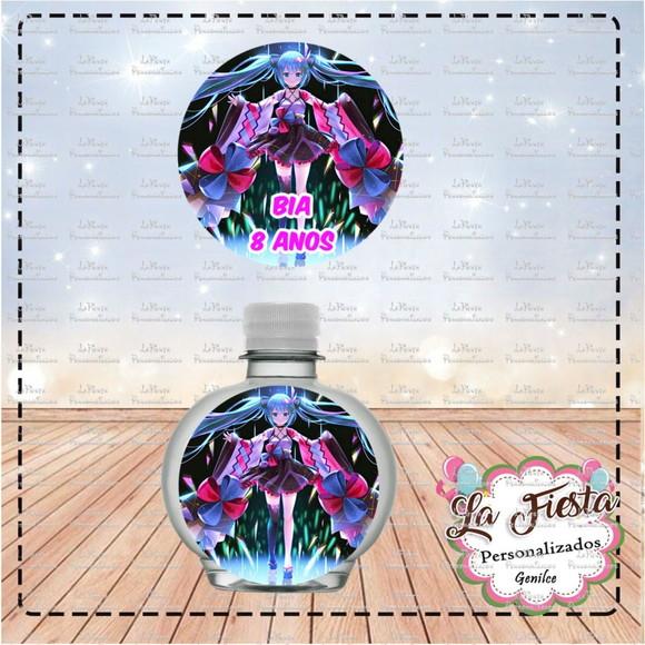 Rotulo Agua Redonda Hatsune Miku