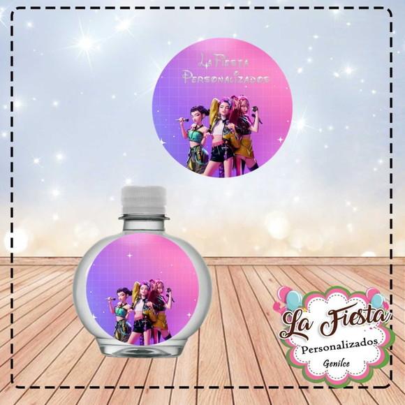 Rotulo Agua Redonda Guerreiras do K Pop