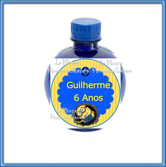 Rotulo Agua Redonda Minions