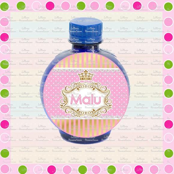 Rotulo Agua Redonda Princesa Coroa