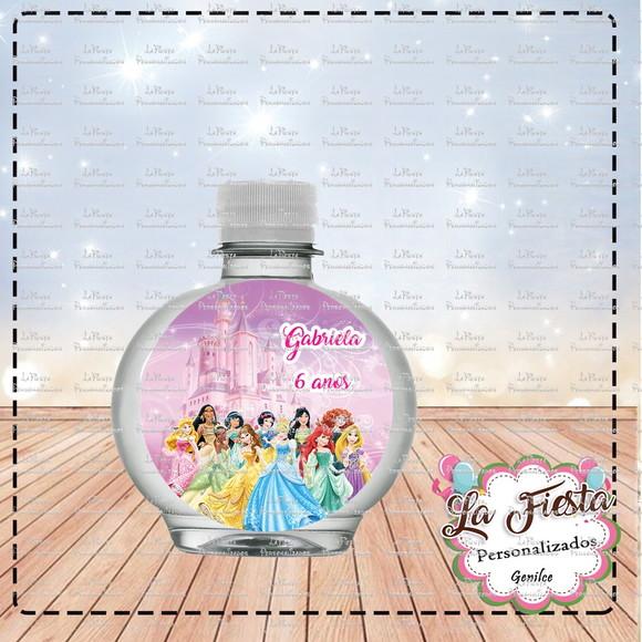 Rotulo Agua Redonda Princesas