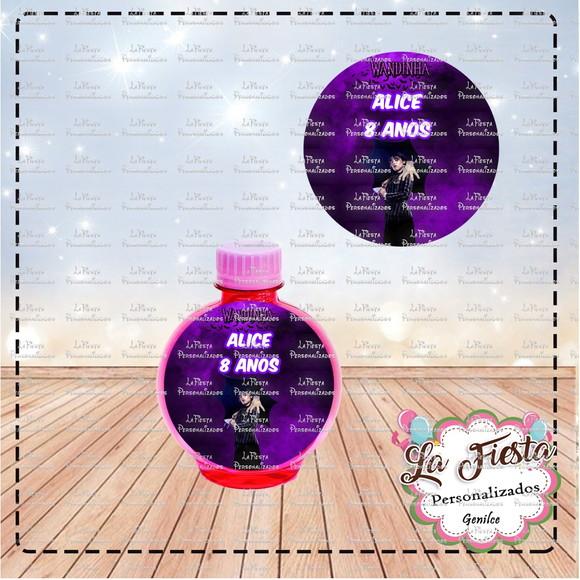 Rotulo Agua Redonda Wandinha Addams