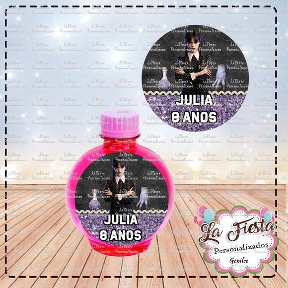 Rotulo Agua Redonda Wandinha Addams