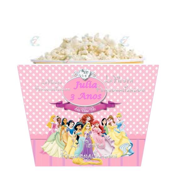 Rotulo Balde de Pipoca As Princesa 1,5 l