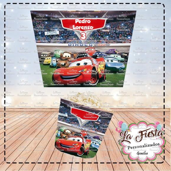 Rotulo Balde de Pipoca Carros