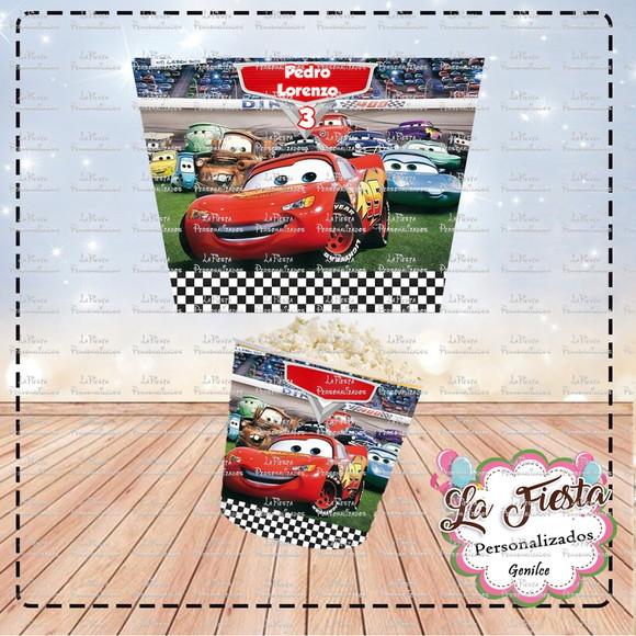 Rotulo Balde de Pipoca Carros