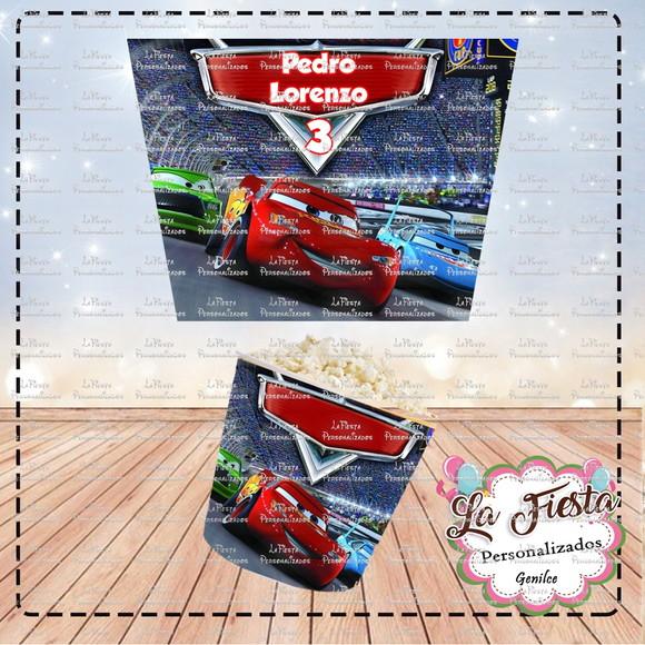 Rotulo Balde de Pipoca Carros