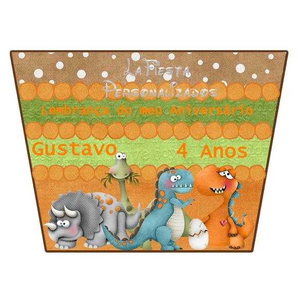 Rotulo Balde de Pipoca Dinossauro 1,5 l