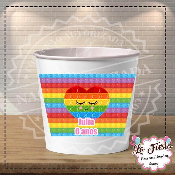 Rotulo Balde de Pipoca Fidget Toys
