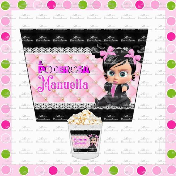 Rotulo Balde de Pipoca Poderosa Chefinha