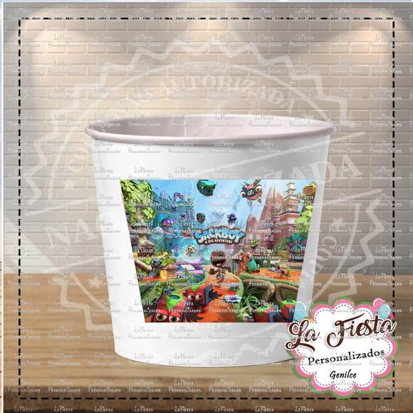 Rotulo Balde De Pipoca Sackboy: Uma Grande Aventura