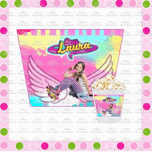 Rotulo Balde de Pipoca Soy Luna