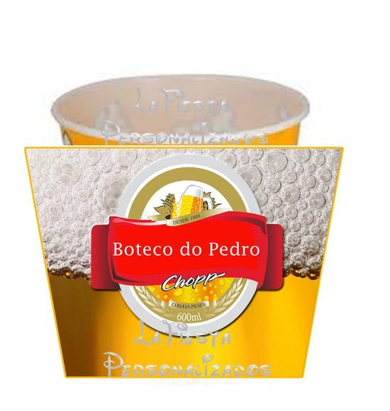 Rotulo Balde Pipoca Boteco