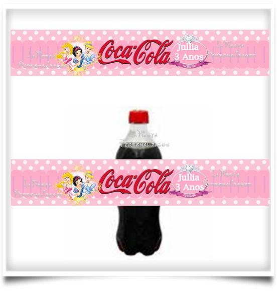 Rótulo Coca Cola As Prince 19,5x3,5 cm;