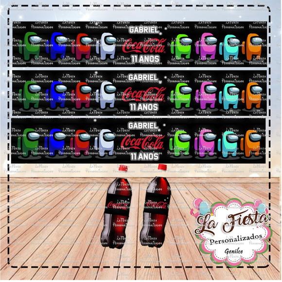 Rótulo Coca Cola Among Us