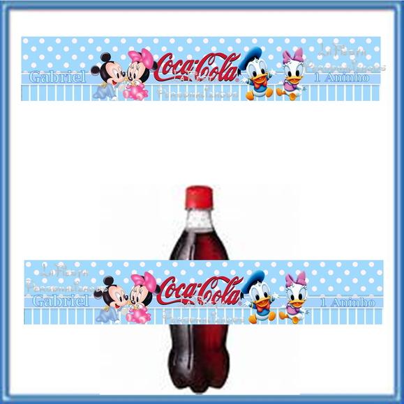 Rótulo Coca Cola Baby Disney Menino