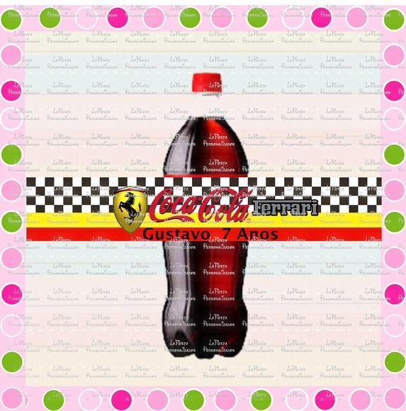 Rótulo Coca Cola Ferrari