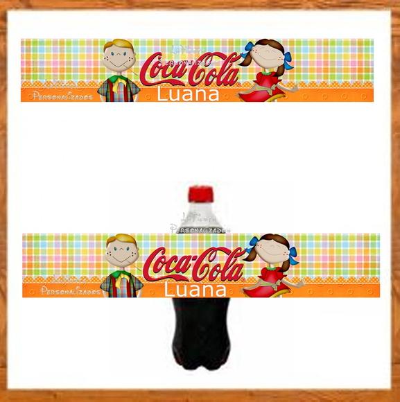 Rótulo Coca Cola Festa Junina