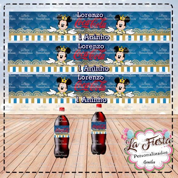 Rótulo Coca Cola Mickey Realeza