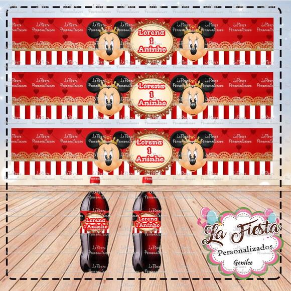 Rótulo Coca Cola Minnie Realeza