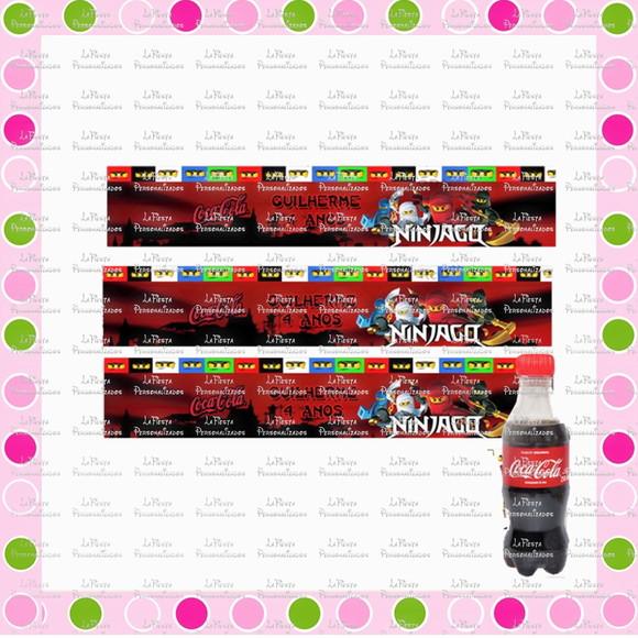 Rótulo Coca Cola Ninjago