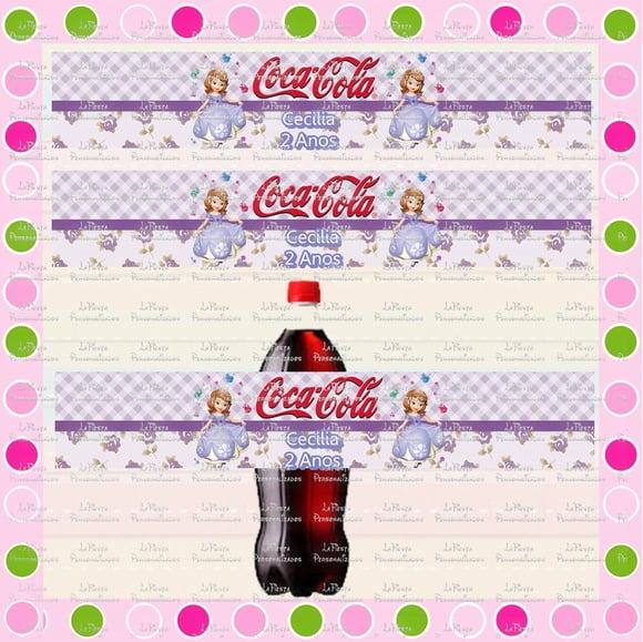Rótulo Coca Cola Princesa Sofia