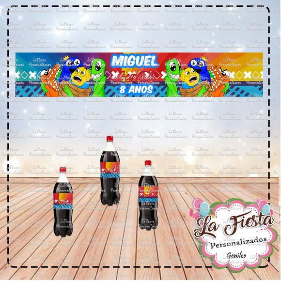 Rótulo Coca Cola Rainbow Friends
