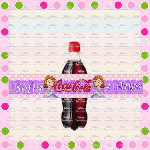 Rótulo Coca Cola Princesa Sofia