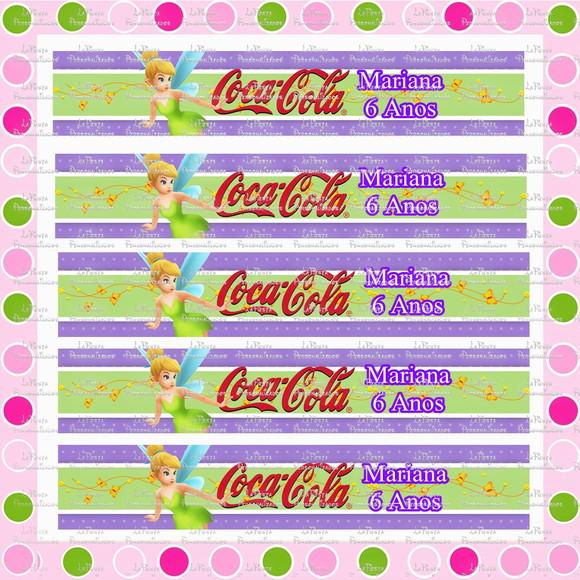 Rótulo Coca Cola Sininho Tinker Bell